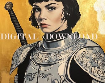 St. Joan of Arc Patron Saint of France Religious Art DIGITAL DOWNLOAD