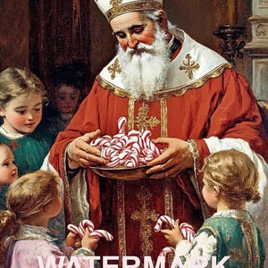 San Nicola di Bari - San Nicola di Myra candele e bambini Arte Religiosa DOWNLOAD DIGITALE