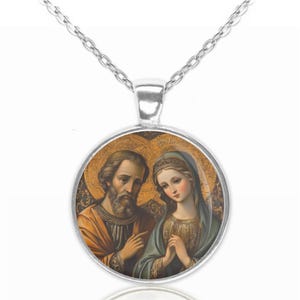 St. Joachim und Anne Halskette Medaille Anhänger