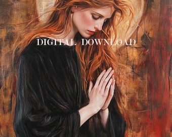 Saint Mary Magdalene Art Print: Religious Wall Decor (Digital Download)