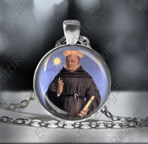 St. Nicholas of Tolentino Catholic Necklace Christian Medal Pendant Patron Saint Religious Jewelry Etsy Singapore