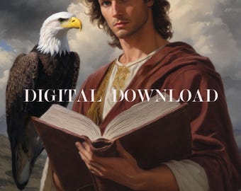 Pintura de San Juan Evangelista/Apóstol (DESCARGA DIGITAL)