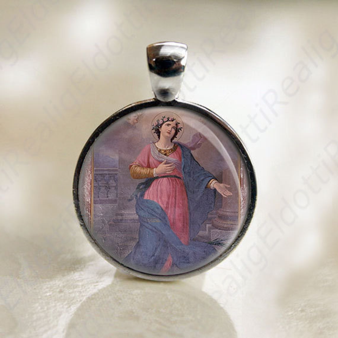 St Perpetua Catholic Medal. Pendant Charm Patron Saint Etsy