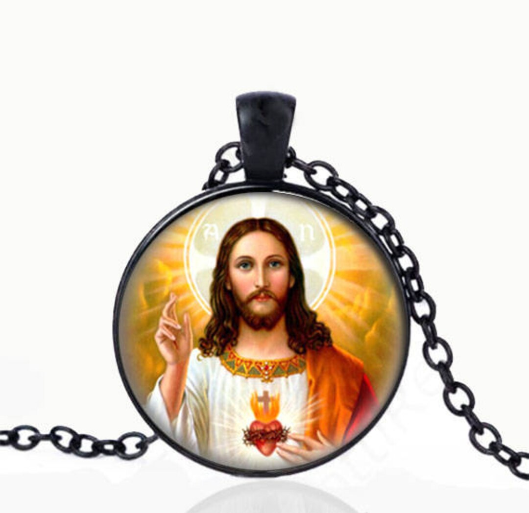 Buy JESUS Sacred Heart Catholic Black CATHOLIC Christian  Online in India
