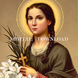 St Maria Goretti Catholic Digital Art DOWNLOAD Poster, Decor