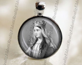 St. Matilda Catholic Christian Medal Pendant Patron Saint Religious Jewelry