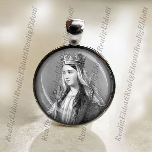 St. Matilda Catholic Christian Medal Pendant Patron Saint Religious Jewelry