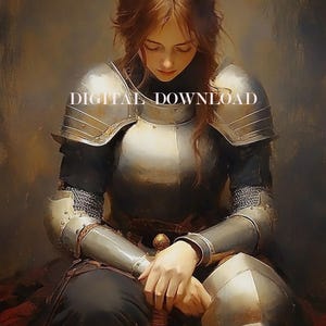 St. Joan of Arc Patron Saint of France Religious Art DIGITAL DOWNLOAD Custom