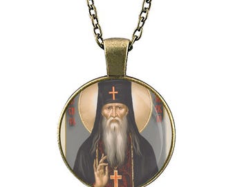 St. Joseph of Optina Orthodox Necklace Medal Pendant