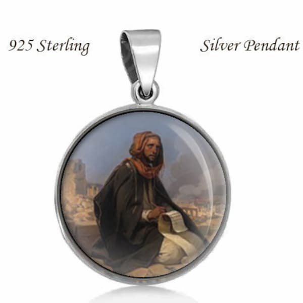 St Jeremiah The Holy Prophet Saint Jeremias Pendant Sterling Silver Medal