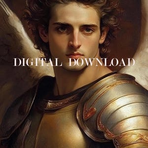 Saint Michael the Archangel Print Art DIGITAL DOWNLOAD