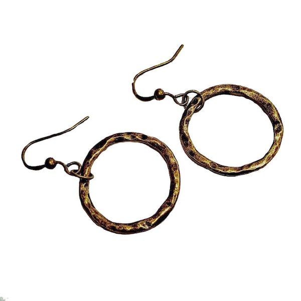 Antique Bronze Earrings Etsy