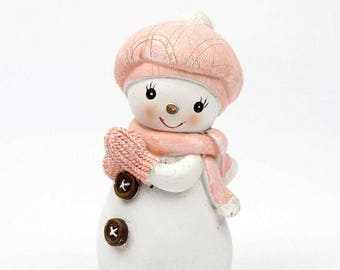 3D silicone mold - Snowman girl in a hat and scarf, snowman mold, soap mold, candle mold, christmas candle mold, santa mold, new year mold