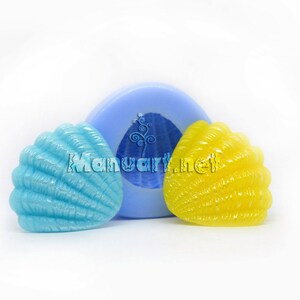 SMALL SEASHELL  #4 3D silicone mold for soap silicone mould soap mold candle mold plaster mold sea shell mold resin clay guest soap mold