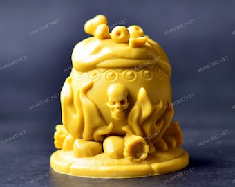 Moule À Bougie En Silicone Pour La Coulée 3D Aromathérapie Plâtre