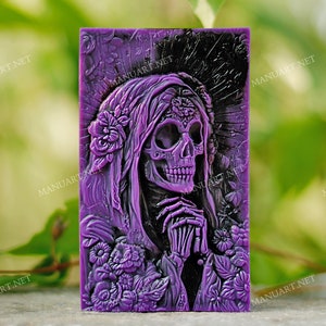 Santa Muerte Mold, Día de los Muertos for candles, soap, resin, food-grade silicone mould