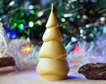 Golgner - Set Da 3 Stampi In Silicone Per Candele 3D: Albero Di Natale, Pupazzo Di Neve E Alce - Ideali Per Candele, Saponi, Cioccolato Fai Da Te - 3