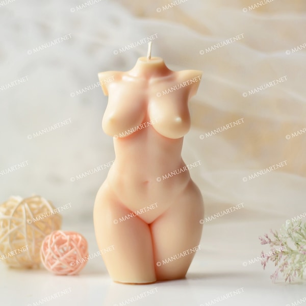 Torse de femme aux formes généreuses n° 9, moule 3D en silicone, résine, déesse, nue, moule à bougie, nudité, sexualité, grande taille, poitrine, femme, statue, Vénus