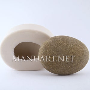 Big Stone 3D silicone mold, soap mold, rock mould, candle, sea stone, pebble, cobblestone, natural, spa, rock garden