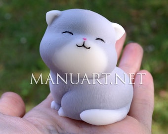 Sitting Cat 3D Silicone Mold, Soap Mold, Cute Kitten, Kitty, Funny