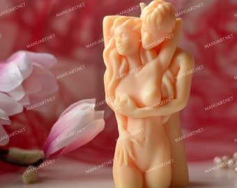 Liebespaar 3D Silikonform, Kerze, Seife, Harz