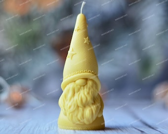 Scandinavian Christmas Gnome 3D silicone mold, candle mould, soap mold, resin, new year, Scandi Nordic Tomte Nisse, Small Gonk