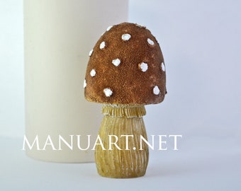 Mushroom 3D silicone mold, candle mould, soap mold, plaster, concrete mold, fly agaric, amanita, forest, nature, fungus mold, garden