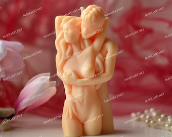 Big Lovers FOOD Safe 3D Silikonform, Kerzenform, romantische Liebe Hochzeit, Resin, Kuss, Umarmung, Mann, Frau, Liebe, Hexerei, Liebeszauber