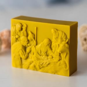 Nativity of Jesus Mold for Soap, Candles, Resin, Plaster and Chocolate — Christianity Silicone Mould