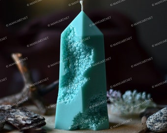 Geode crystal 3D silicone mold, candle mould, resin, soap, plaster, Pillar, rock, Diamonds, geometric, Quartz, Amethyst, decor mold