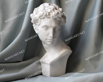 Big Giuliano de' Medici bust 3D silicone mold, resin, Greek, statue, candle mould, body, Michelangelo, head, antique, fashion, plaster