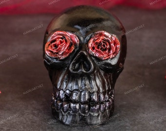 Mexican Male Skull 3D silicone mold, soap mold, scull candle mould, halloween, skeleton, death, gothic, Day of the Dead, Frida, concrete