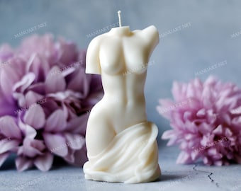 Stampo in silicone 3D per torso di donna di grandi dimensioni, stampo per candele, dea, nuda, corpo, femminile, statua, Venere, antica, scultura classica, greca, romana