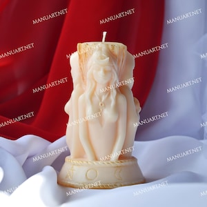 Triple Goddess Mold for Candles, Pagan Decor, Rituals, Wicca, Resin, Plaster, Soap Silicone Mould
