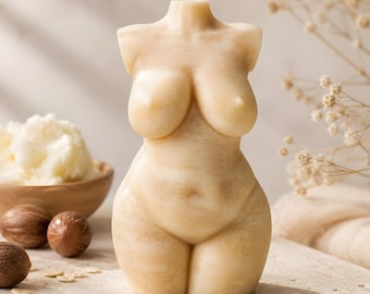 2D Plus Size Woman Body Mold for Plaster and Soap - torso candle silicone mould