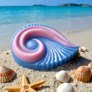Sun Wind Silicone Mold, Spiral Shell Bar, for cold process soap, jesmonite, resin mould