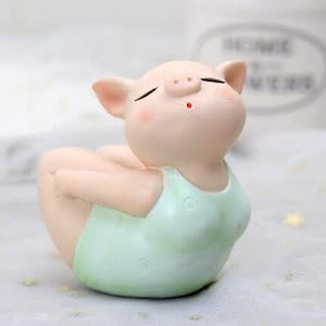 Yoga Schwein #2 Silikonform, Seifenform/Kerzenform, Lotus Pose