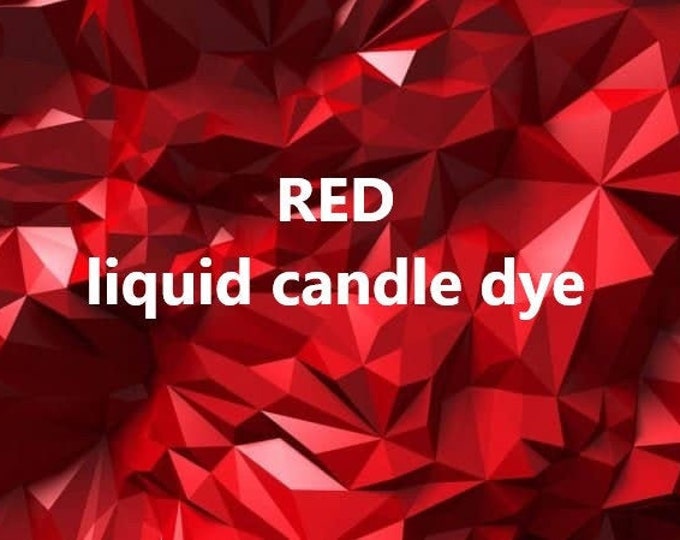Red Liquid Candle Dye, Intensive Wax Colorant 10 Ml Etsy