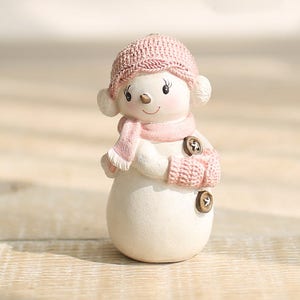3D silicone mold - Snowman girl in a knitted hat, scarf, mittens, snowman mold, soap mold, candle mold, christmas candle mold, new year mold