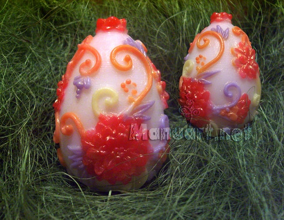 Uovo con ornamenti Stampo in silicone 3D, stampo in silicone, stampo per  sapone, stampo per candele, stampo per pasqua bellissimo, stampo per uova, stampo  per fiori, ornamento floreale -  Italia