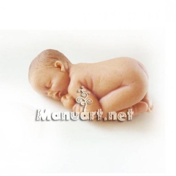 Newborn Mold New Mom Mold Baby Mold Sleeping Mold New Baby Mold Baby Shower Mold Baby with Bunny Baby Boy Baby Girl