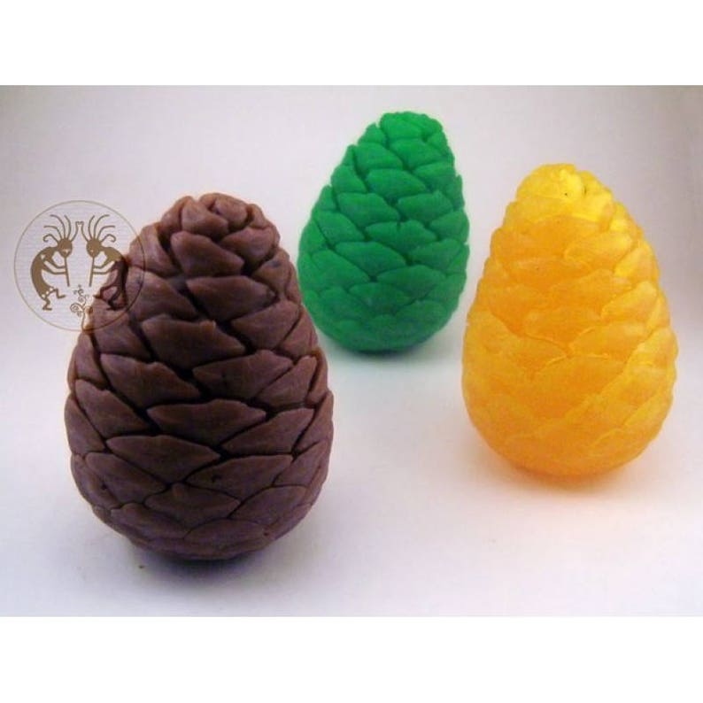 Fir-cone 3D silicone mold candle New color Translated christmas soap can