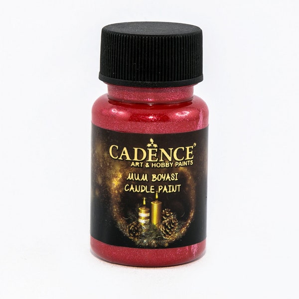 Red Cadence Glitter Candle Paint, paint for candle decorating, colouring, non toxic Eco premium quality water based, soap paint, candle dye