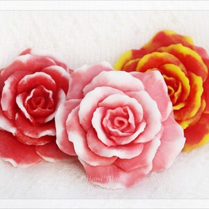 Dream Rose - 3D silicone mold soap mold candle mold flower mold tea rose mold rose soap