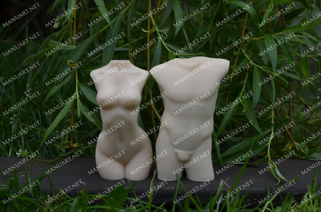 5 Pulgada Hembra Mujer Diosa Torso Busto 3D de Silicona Molde