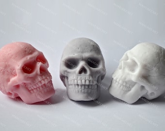 3D Skull Silicone Mold, Soap, Candle, Resin