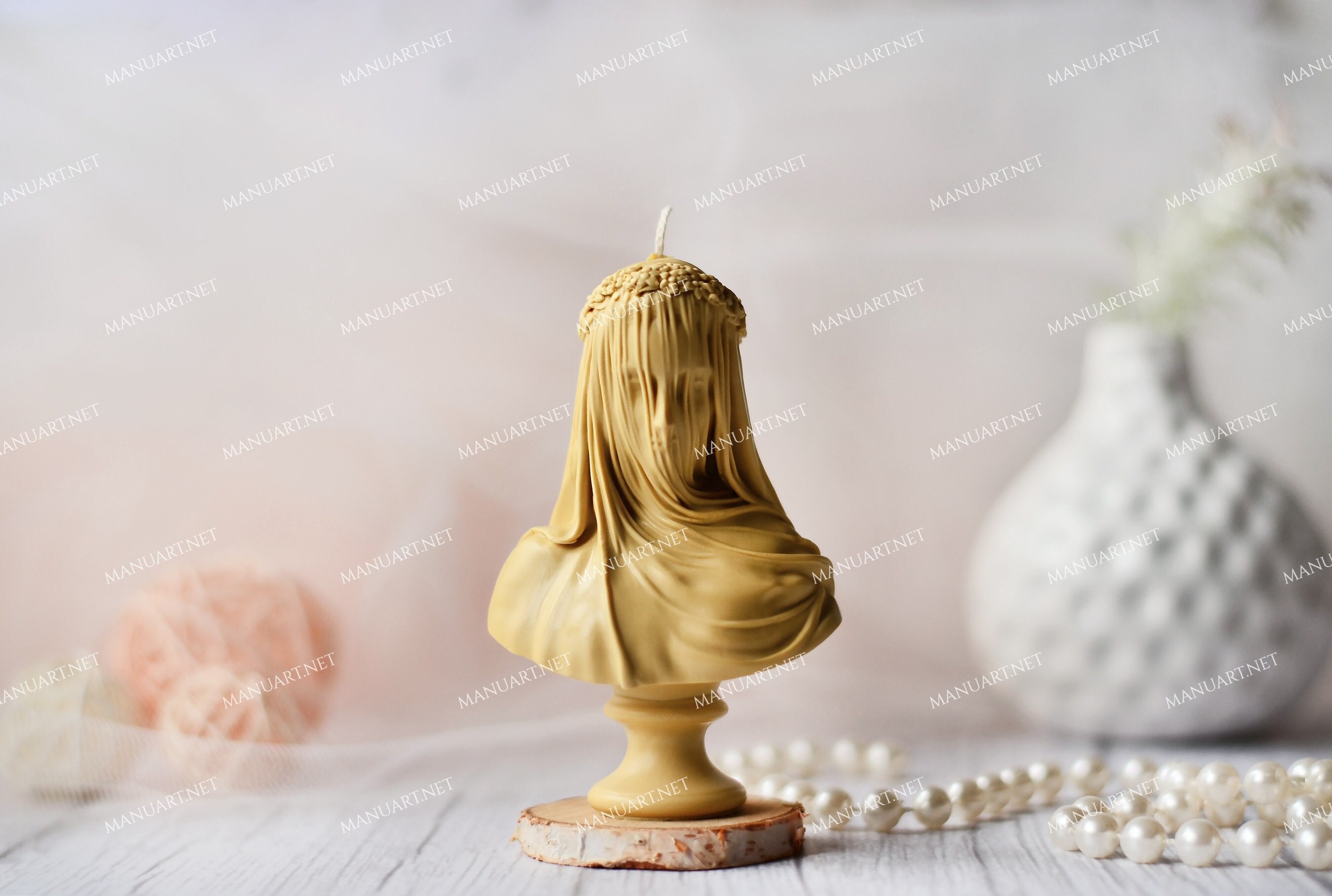  Veiled Lady Candle Mold, Silicone Veiled Female Bust Veiled  Lady Bust Veiled Maiden Bust Sculpture Statue Mold DIY Candle Hand Soap  Making Mold Resin Molds Clay Plaster Craft Mould (S)