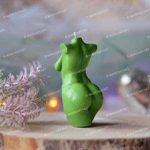 Curvy Woman Torso 9 FOOD SAFE 3D Silicone Mold, Resin, Goddess, Naked