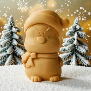Pinguin Mould Kerze Weihnachtsform, Seife, Harz, Schokolade, Fondant, Schlüsselanhänger
