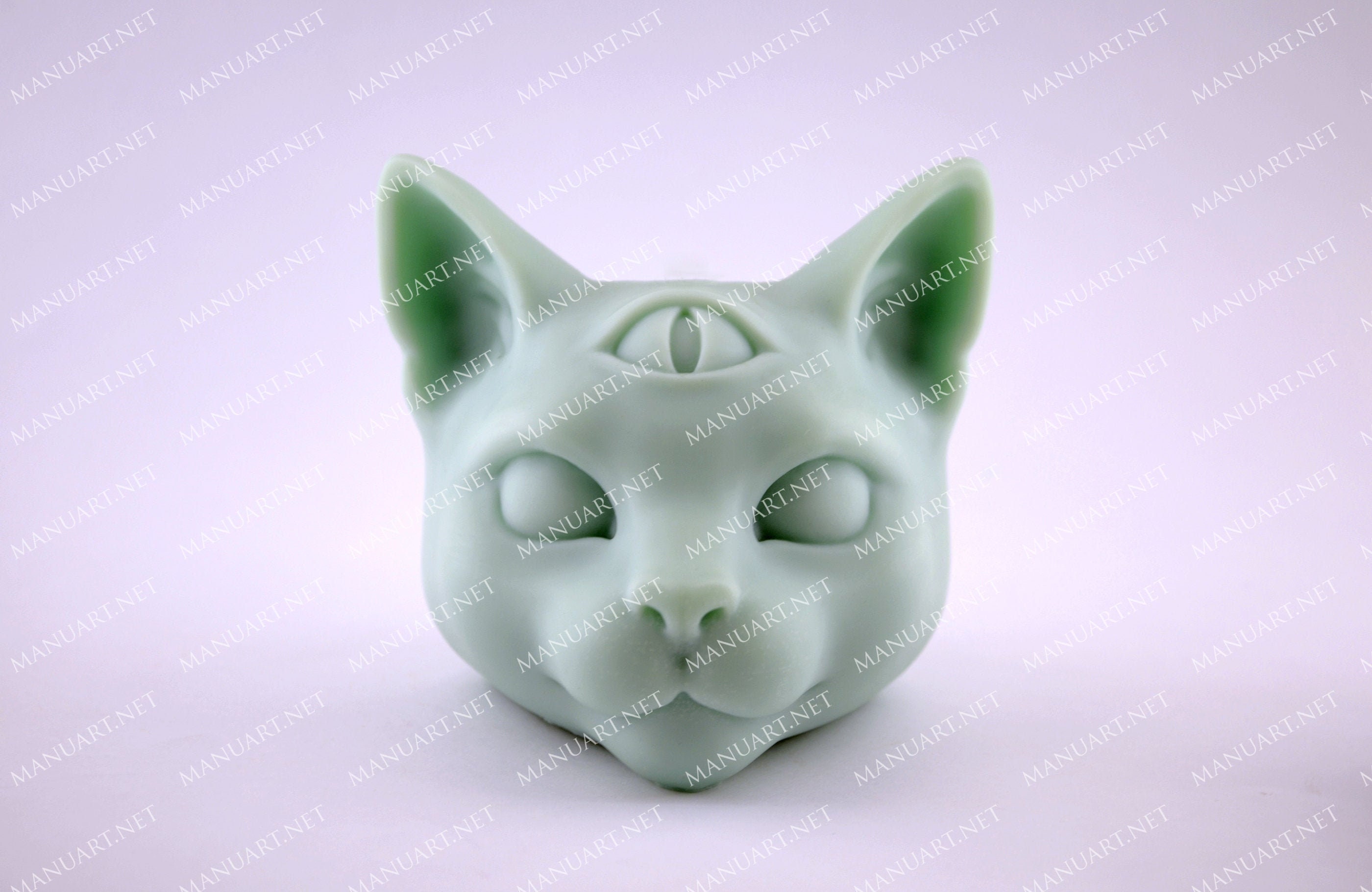 Moule Mystique De Silicone De Tete De Chat 3d Moule De Etsy
